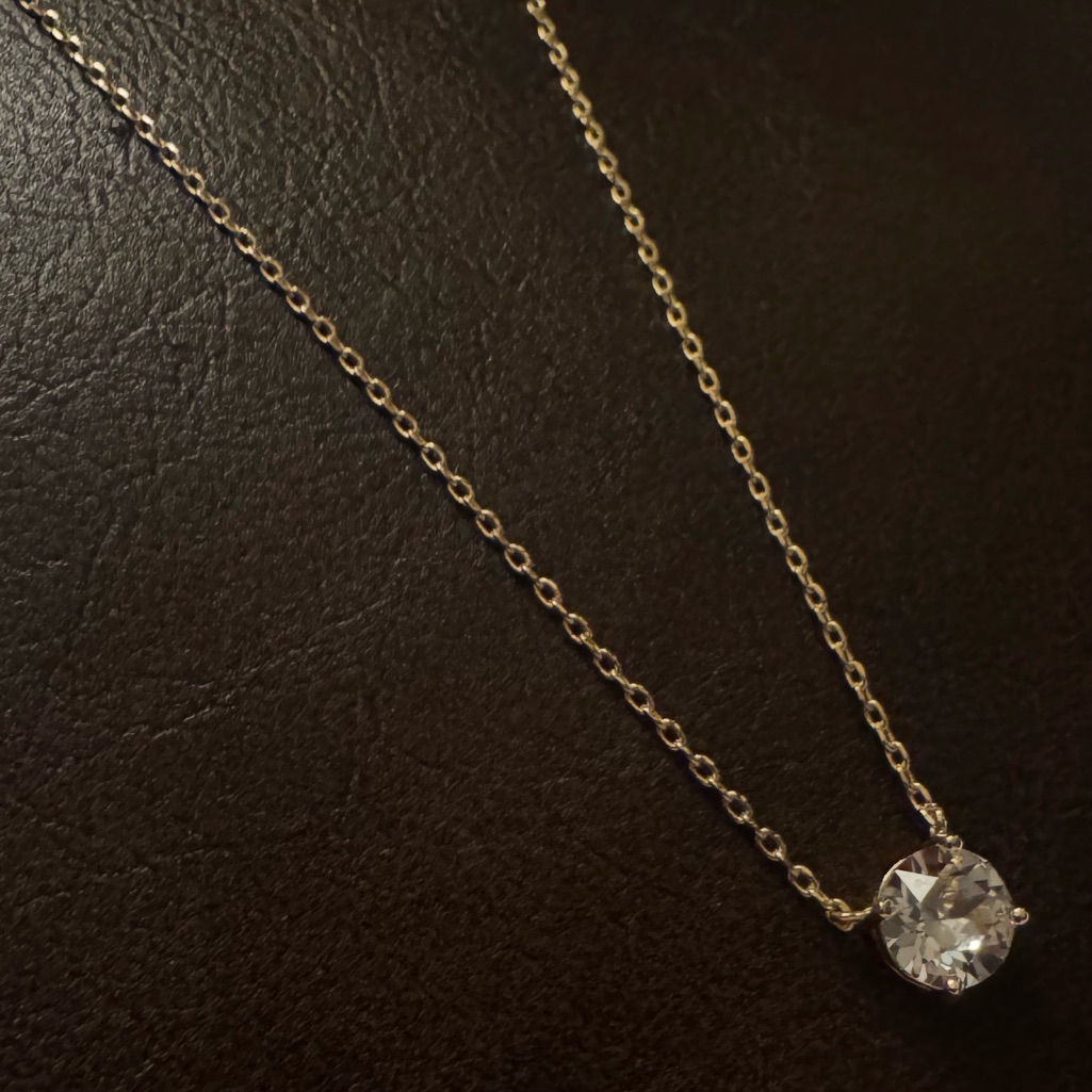Diamond Pendant Necklace Gold 20$